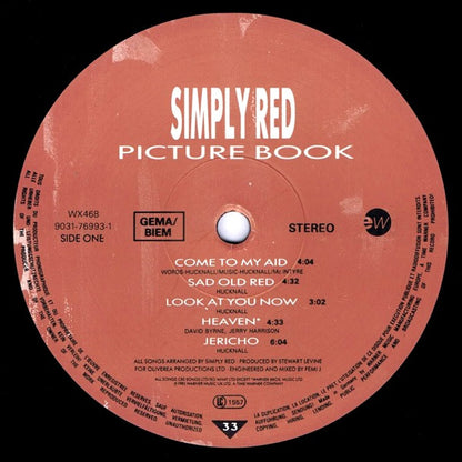 Simply Red : Picture Book (LP, Album, RM)