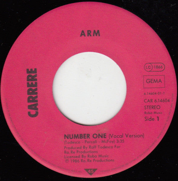 ARM* : Number One (7", Single, Promo)