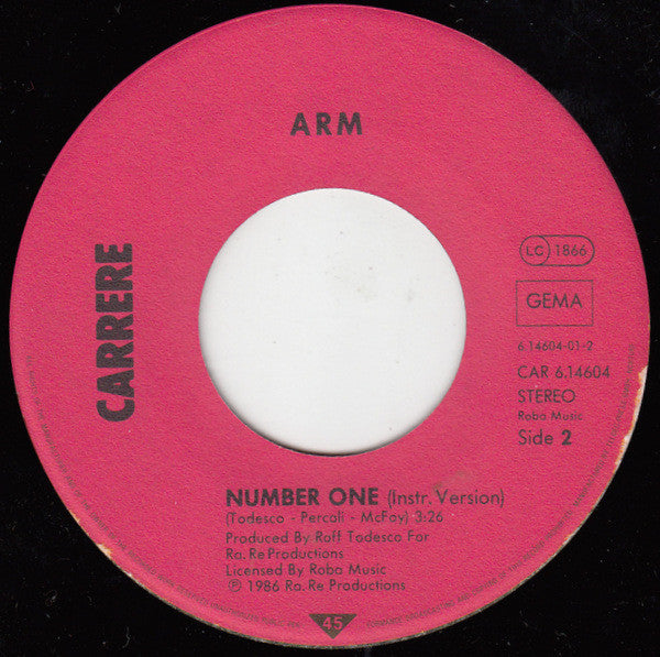 ARM* : Number One (7", Single, Promo)