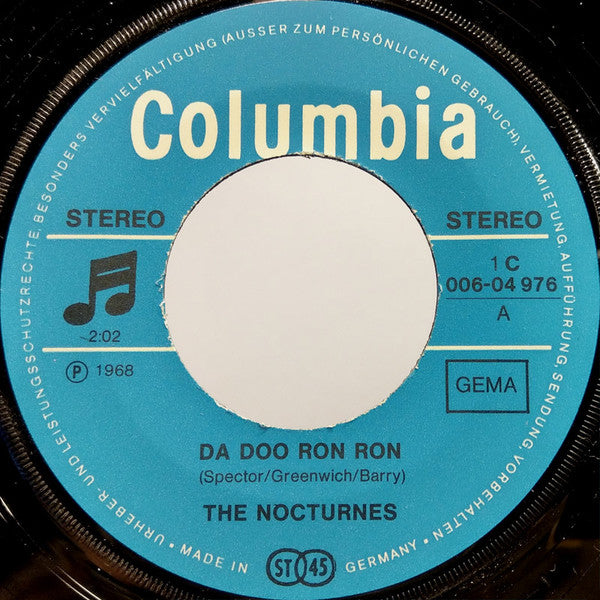 The Nocturnes : Da Doo Ron Ron / Carpet Man (7", Single)