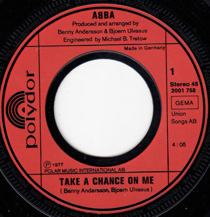 ABBA : Take A Chance On Me / I'm A Marionette (7", Single)