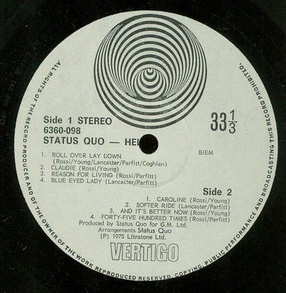 Status Quo : Hello! (LP, Album)