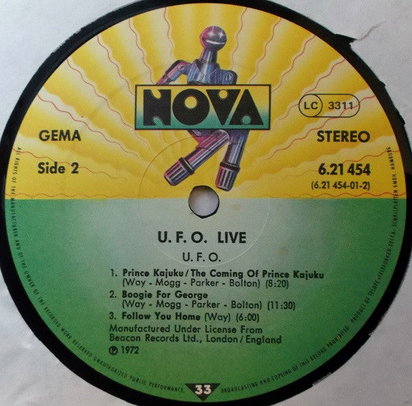 UFO (5) : Live (LP, Album, RE)