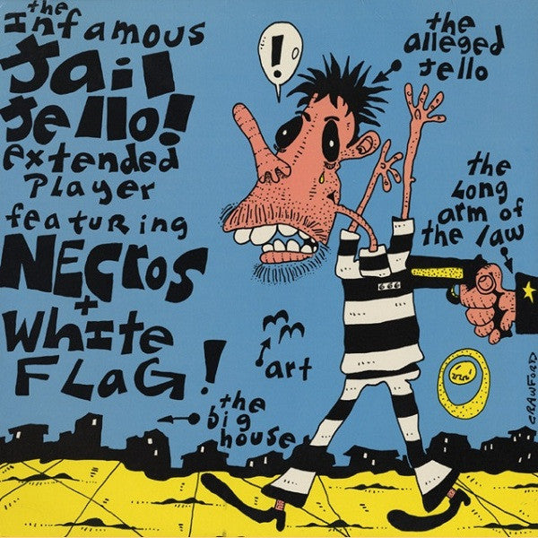 Necros (2) / White Flag : Jail Jello (12", EP, Red)