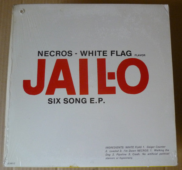 Necros (2) / White Flag : Jail Jello (12", EP, Red)