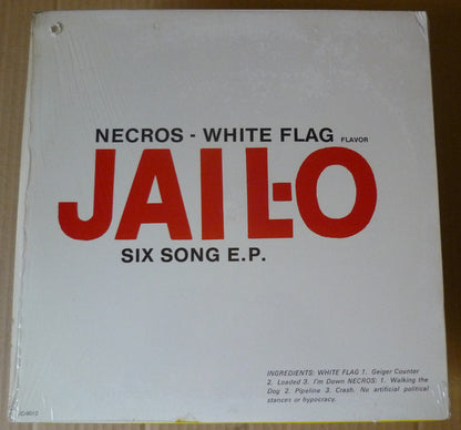 Necros (2) / White Flag : Jail Jello (12", EP, Red)