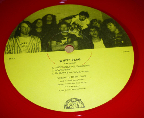 Necros (2) / White Flag : Jail Jello (12", EP, Red)