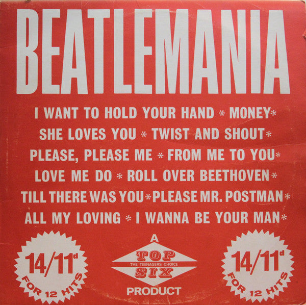 Unknown Artist : Beatlemania (LP, Mono)