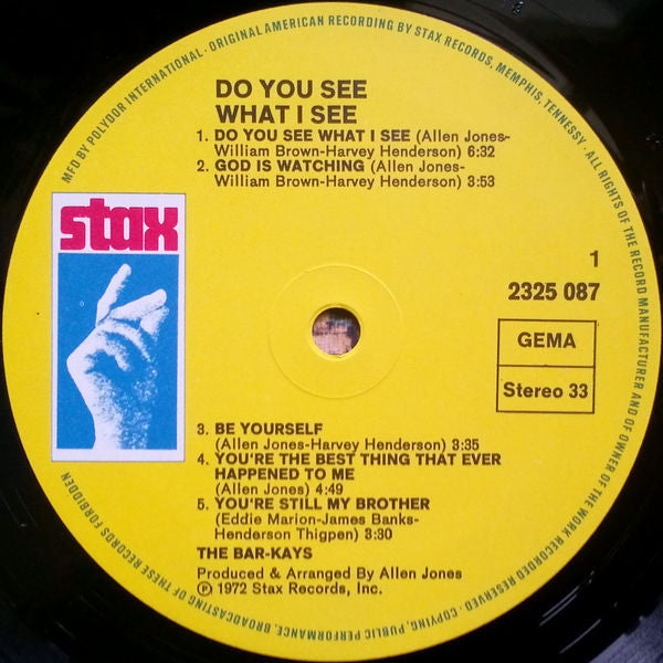 The Bar-Kays* : Do You See What I See? (LP, Album)