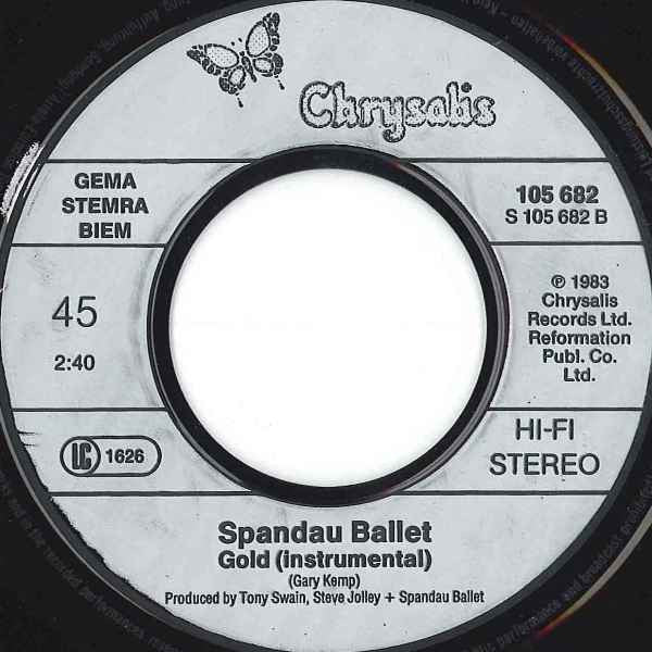 Spandau Ballet : Gold (7", Single)