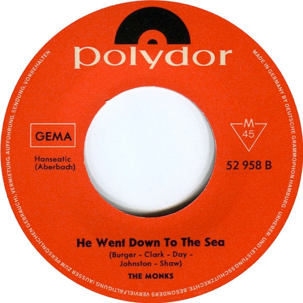 The Monks : Love Can Tame The Wild / He Went Down To The Sea (7", Single, Mono)