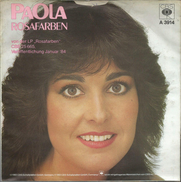 Paola (2) : Rosafarben (7", Single)