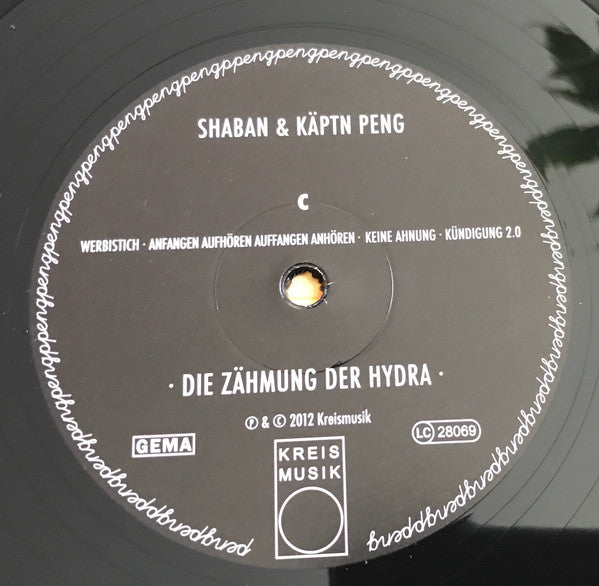 Shaban (3) & Käptn Peng : Die Zähmung Der Hydra (2xLP, Album)