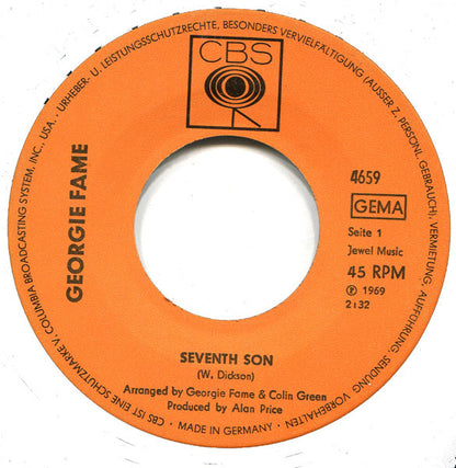 Georgie Fame : Seventh Son / Fully Booked (7", Single)