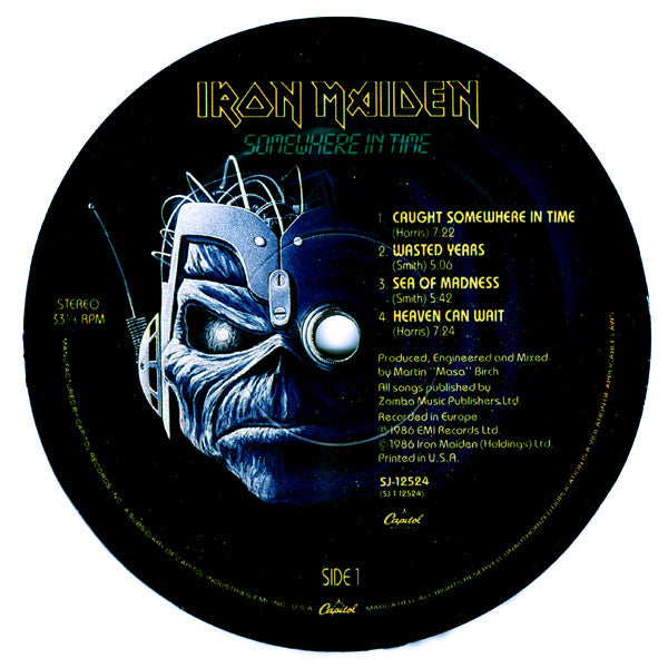 Iron Maiden : Somewhere In Time (LP, Album, SRC)