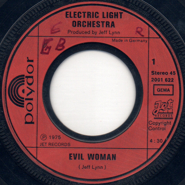 Electric Light Orchestra : Evil Woman (7", Single)