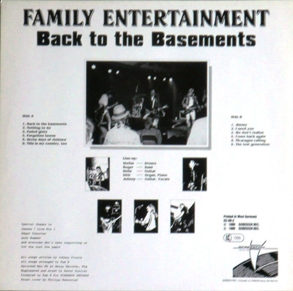 Family Entertainment : Back To The Basements (LP)