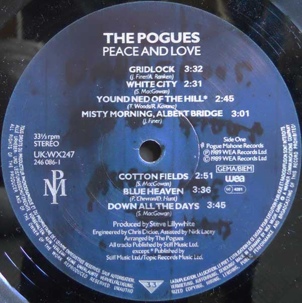 The Pogues : Peace And Love (LP, Album)