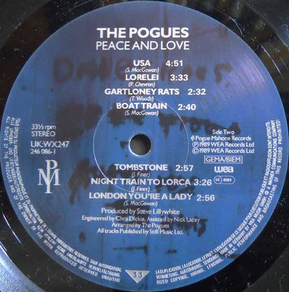 The Pogues : Peace And Love (LP, Album)