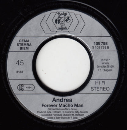 Andrea (4) : Macho Man (7", Single)