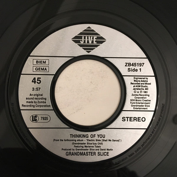 Grandmaster Slice : Thinking Of You (7", Single)