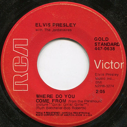 Elvis Presley : Return To Sender / Where Do You Come From (7", RE, Ind)