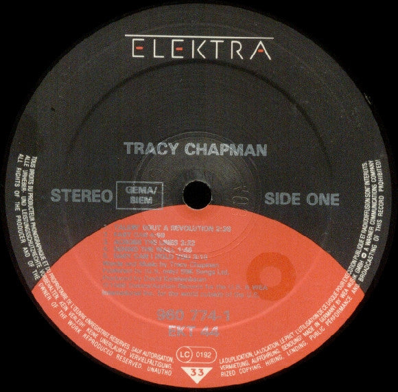 Tracy Chapman : Tracy Chapman (LP, Album, Mat)