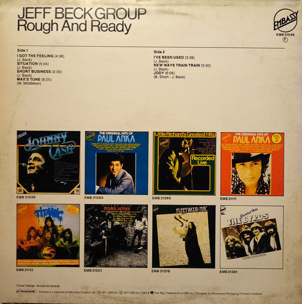 Jeff Beck Group : Rough And Ready (LP, Album, RE)