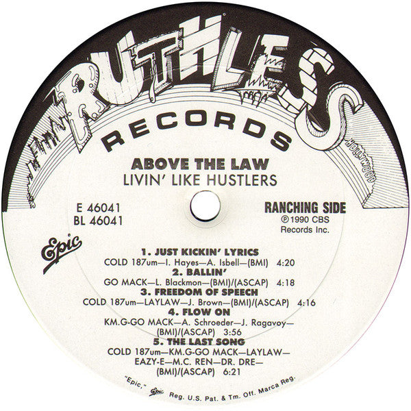 Above The Law : Livin’ Like Hustlers (LP, Album)