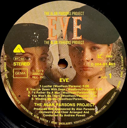 The Alan Parsons Project : Eve (LP, Album, M/Print, Gat)