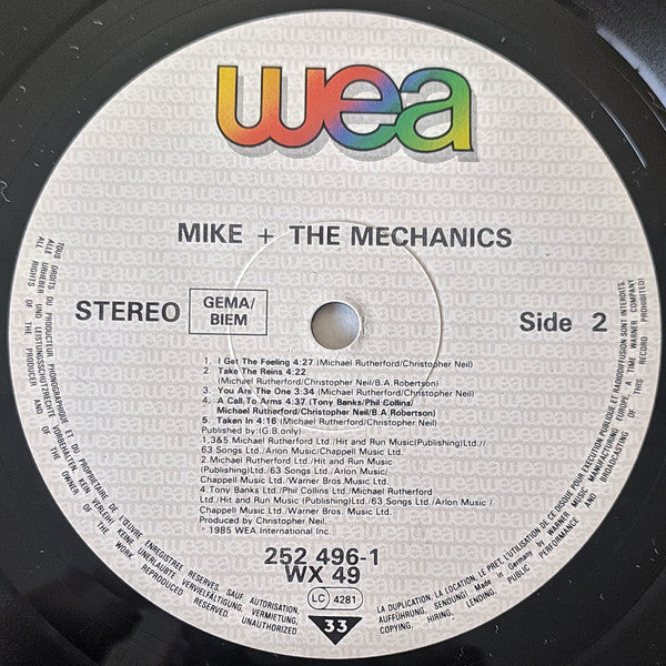 Mike & The Mechanics : Mike + The Mechanics (LP, Album)