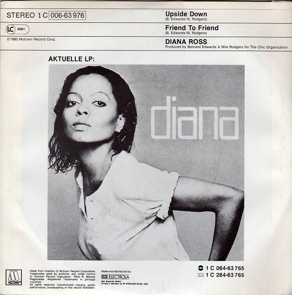 Diana Ross : Upside Down (7", Single)