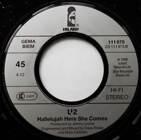 U2 : Desire (7", Single, Sin)