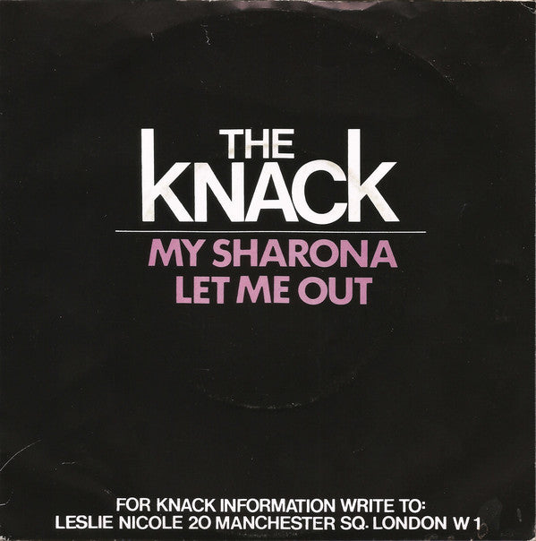 The Knack (3) : My Sharona (7", Single)