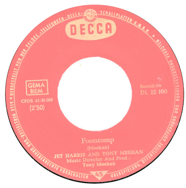 Jet Harris And Tony Meehan : Diamonds / Footstomp (7", Single)