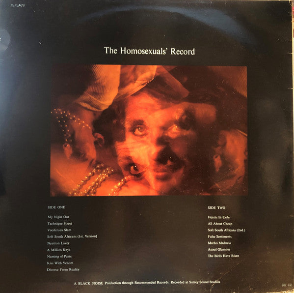 The Homosexuals : The Homosexuals' Record (LP, Comp)