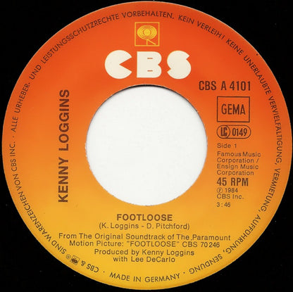 Kenny Loggins : Footloose (7", Single)