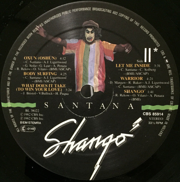 Santana : Shango (LP, Album)