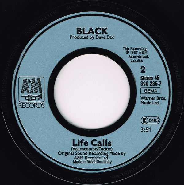 Black (2) : Wonderful Life (7", Single)