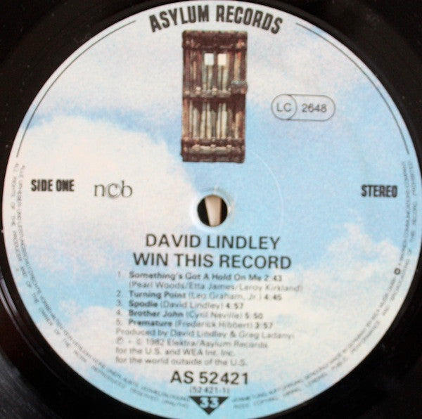 David Lindley And El Rayo-X : Win This Record! (LP, Album)