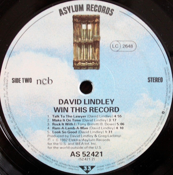 David Lindley And El Rayo-X : Win This Record! (LP, Album)