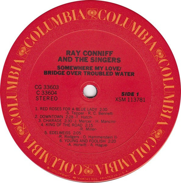 Ray Conniff And The Singers : Somewhere My Love / Bridge Over Troubled Water (2xLP, Comp)