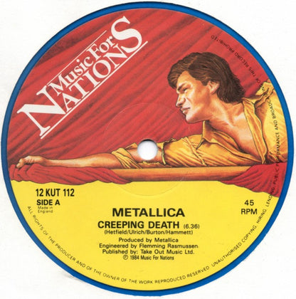 Metallica : Creeping Death (12", Single, Blu)