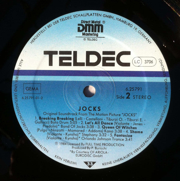 Various : Original Soundtrack From The Motion Picture "Jocks" (LP, Album)