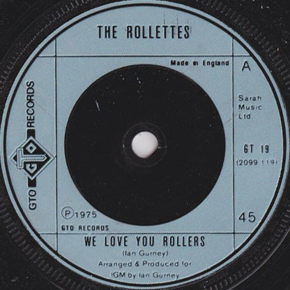 The Rollettes (2) : We Love You Rollers (7", Single)