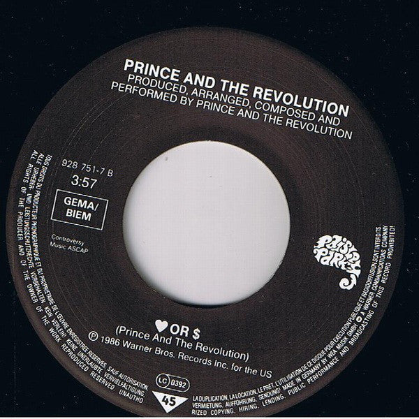 Prince And The Revolution : Kiss (7", Single)