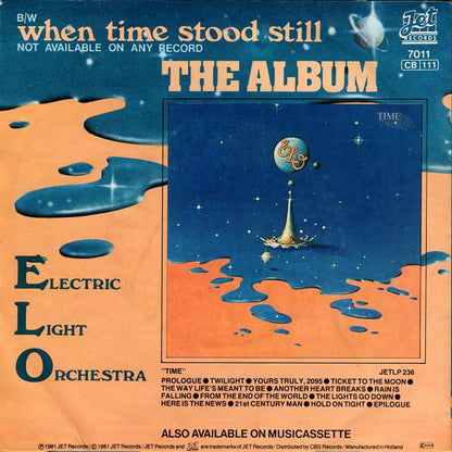 Electric Light Orchestra : Hold On Tight (7", Single)