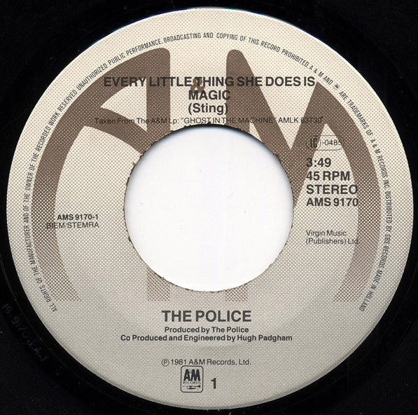 The Police : Every Little Thing She Does Is Magic (7", Single)