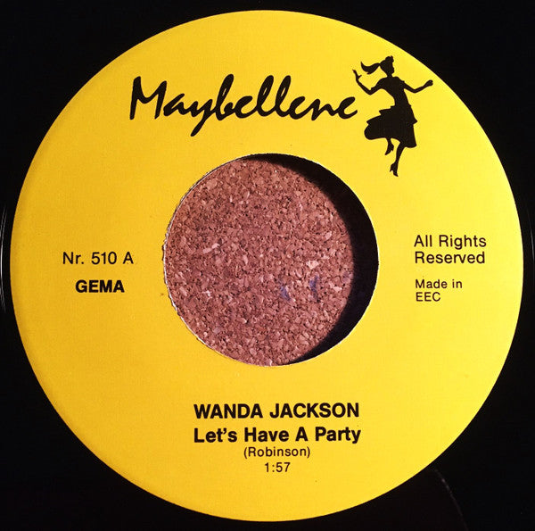 Wanda Jackson : Let's Have A Party (7", Single, RE)