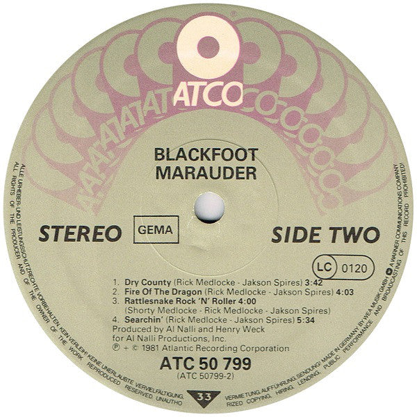 Blackfoot (3) : Marauder (LP, Album)